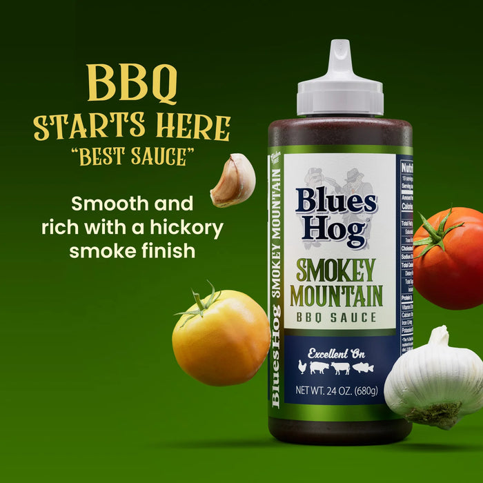 Blues Hog Smokey Mountain BBQ Sauce 24 oz Squeeze Bottle.