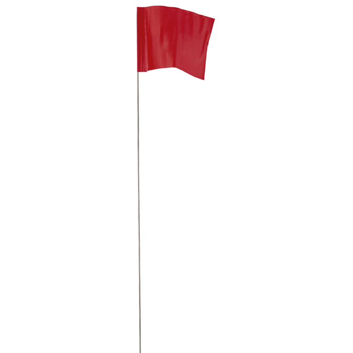 100Pk Red Stake Flag