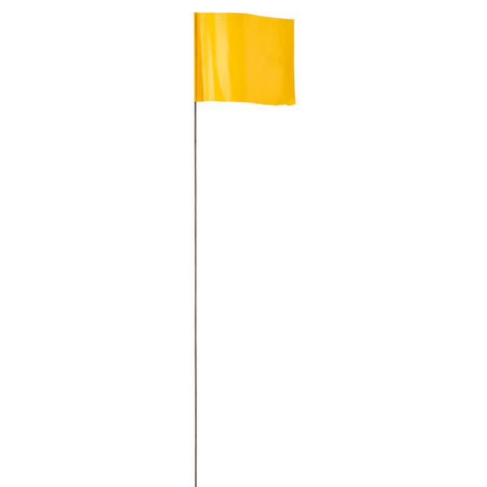 100Pk Yellow Stake Flags