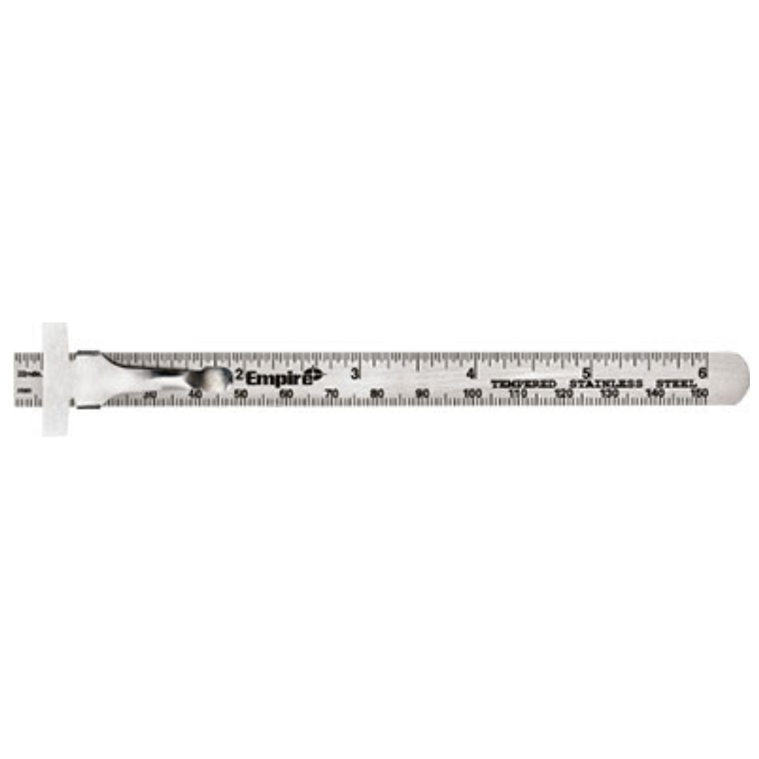 Empire Level 6 Pocket Ruler Stainless Steel — Quality Industrial Safety
