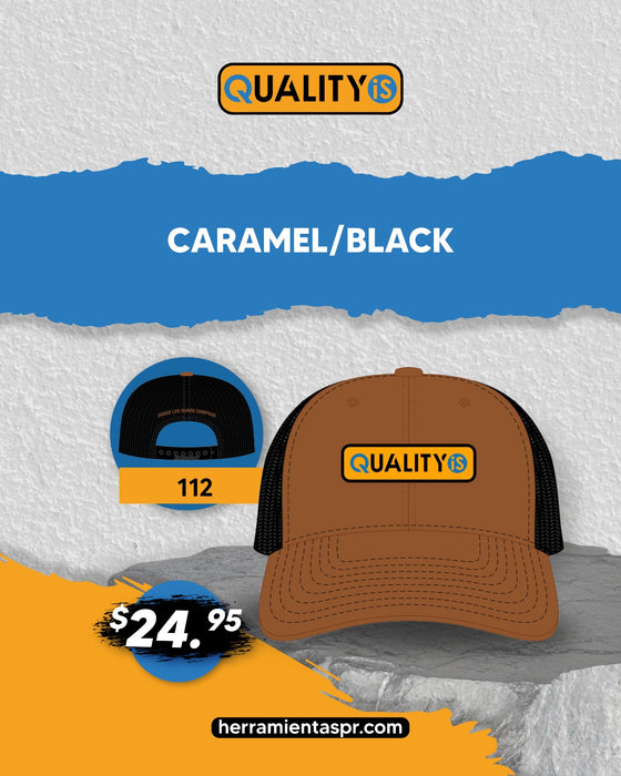 Gorra Qualityis Split Caramel/ Black Cap