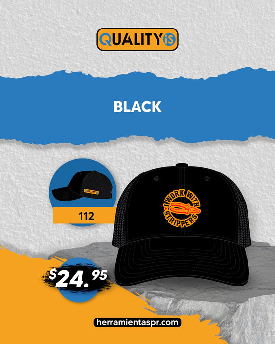 Quality Solid Black Cap Strippers