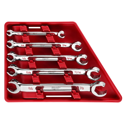 5pc Double End Flare Nut Wrench Set - SAE