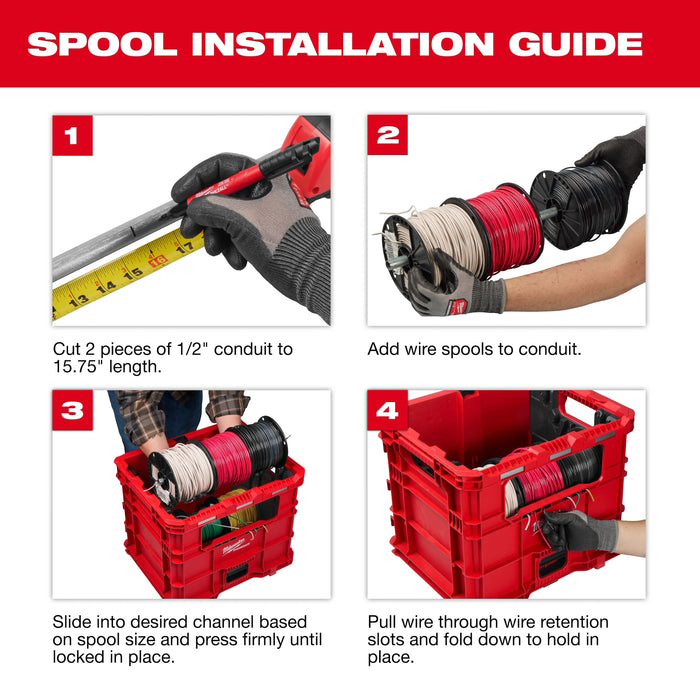 Wire Pulling Inserts for PACKOUT™ XL Crate