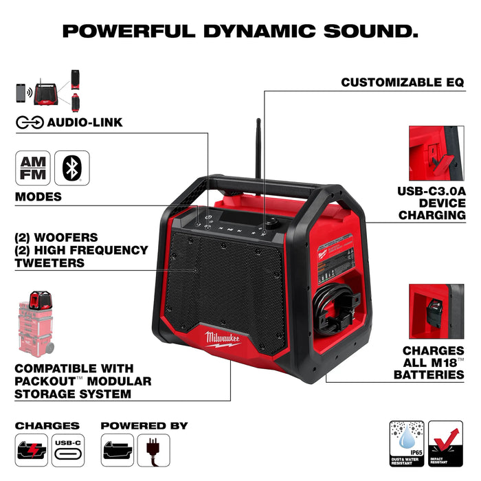 M18 Bluetooth® Jobsite Radio + Charger
