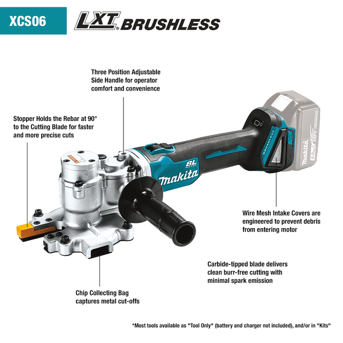 18V LXT® Lithium‑Ion Brushless Cordless Steel Rod Flush‑Cutter, Tool Only