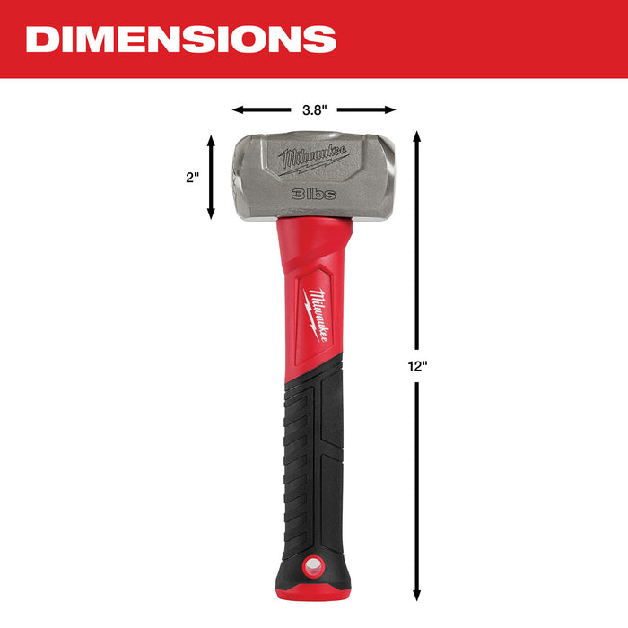 3lb Fiberglass Drilling Hammer