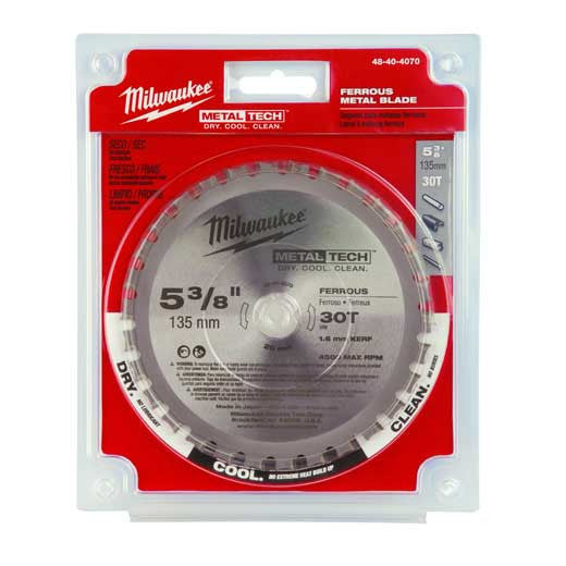 5-3/8 in. 30T Ferrous Metal Circular Saw Blade