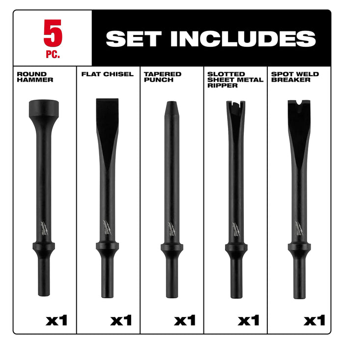 5PC Hammer Chisel Bit Set