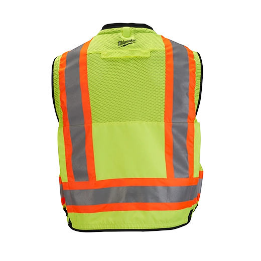 Class 2 Surveyor's High Visibility Yellow Safety Vest - L/XL