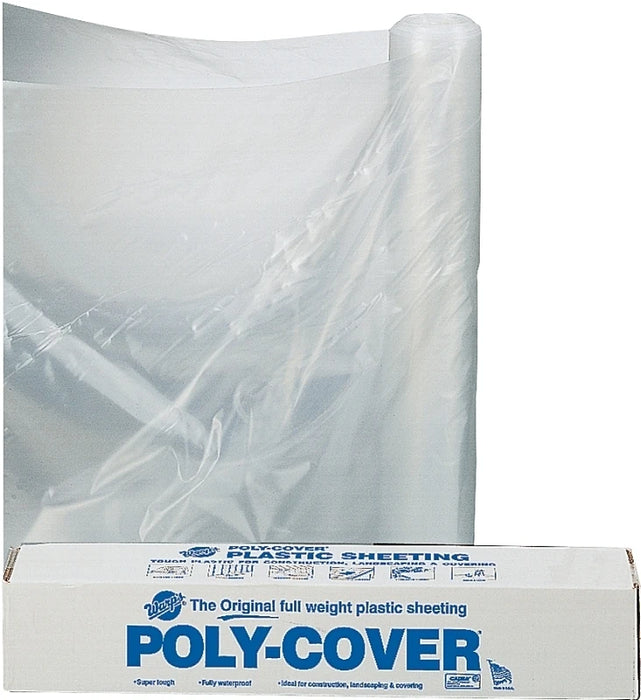 Clear Polyethylene Film Roll 20' X 100'
