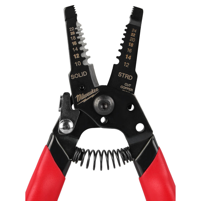 10-24 AWG Compact Dipped Grip Wire Stripper & Cutter