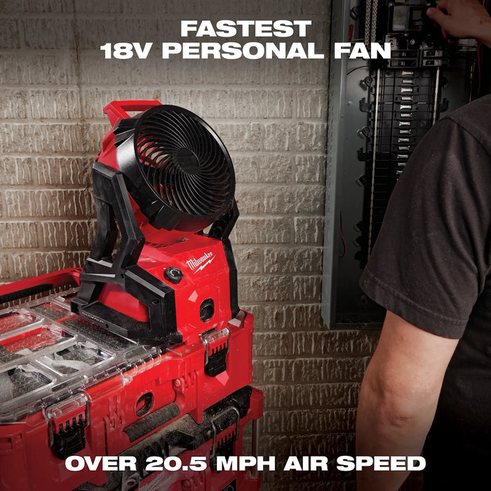 M18™ Brushless PACKOUT™ Fan + M18™ REDLITHIUM™ XC 5.0Ah Battery and Charger Starter Kit