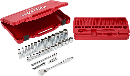 3/8 in. Drive 32 pc. Ratchet & Socket Set - Metric