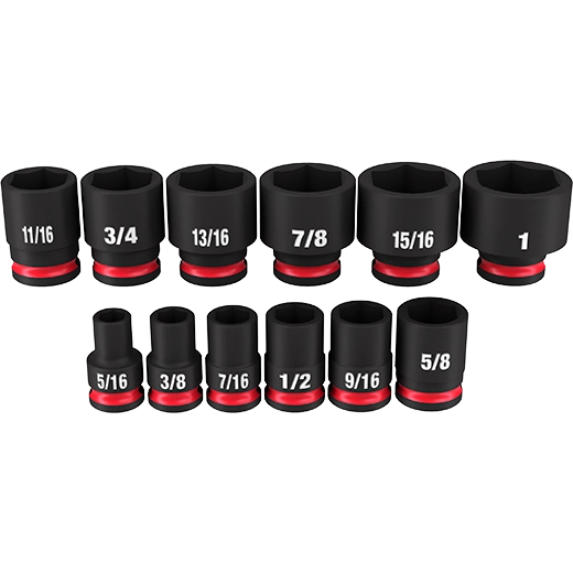 12PC SHOCKWAVE Impact Duty™ 3/8" Drive SAE Standard 6 Point Socket Set