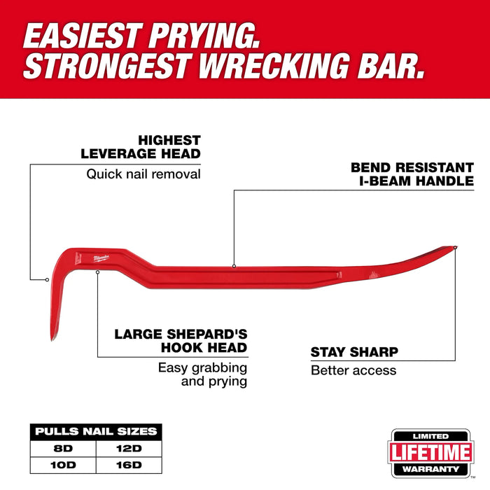 18" Wrecking Bar