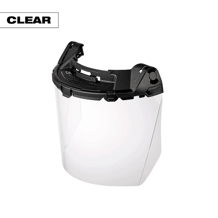 BOLT™ Task Full Face Shield - Clear Uncoated Lens (Compatible with Milwaukee® BOLT™ Safety Helmets & BOLT™ Hard Hats)