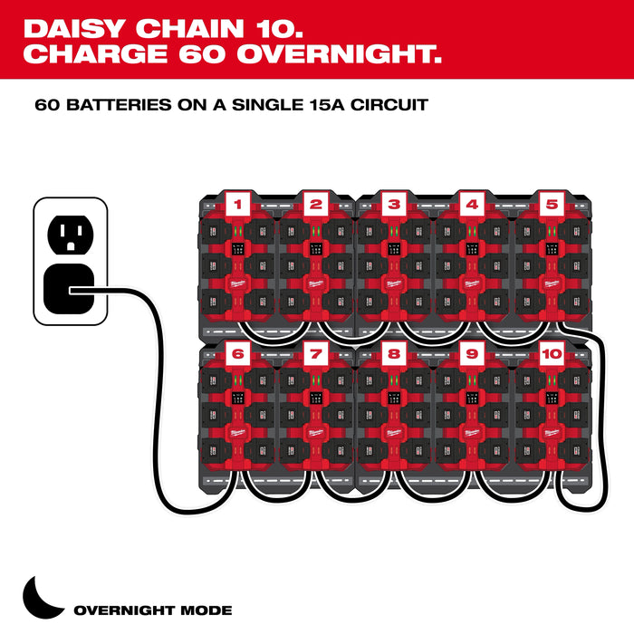 M18™ Six Bay Daisy Chain Rapid Charger