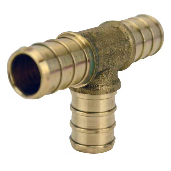 1/2 Brass PEX Tee