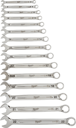 15-Piece Combination Wrench Set - Metric