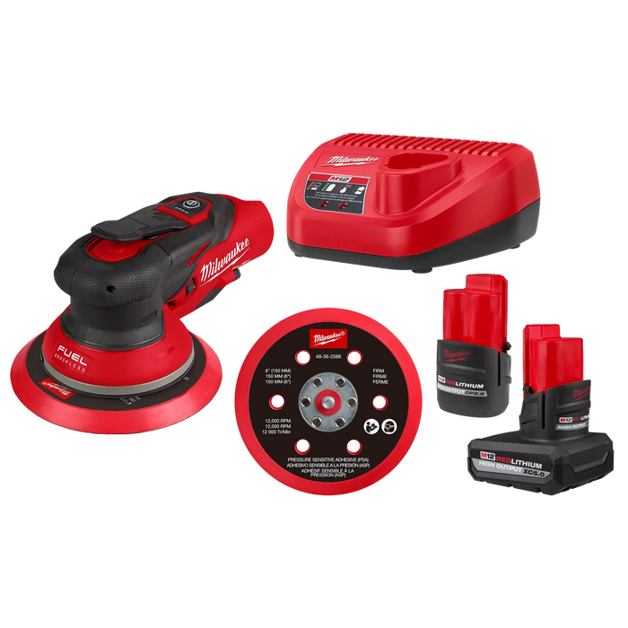 M12 FUEL™ 6" Random Orbital Sander Kit (3/16")