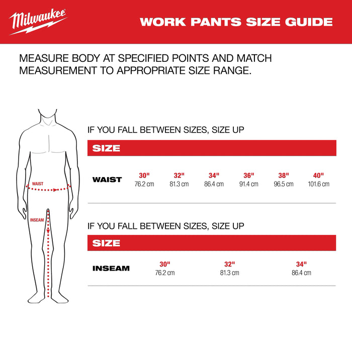 Milwaukee® FREEFLEX™ Tech Pants | Black, 30x32