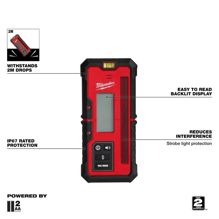 Red Exterior Rotary Laser Receiver