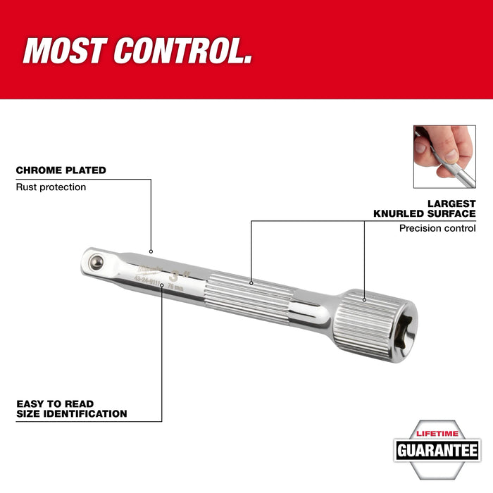 4pc 1/2” Drive Extension Set