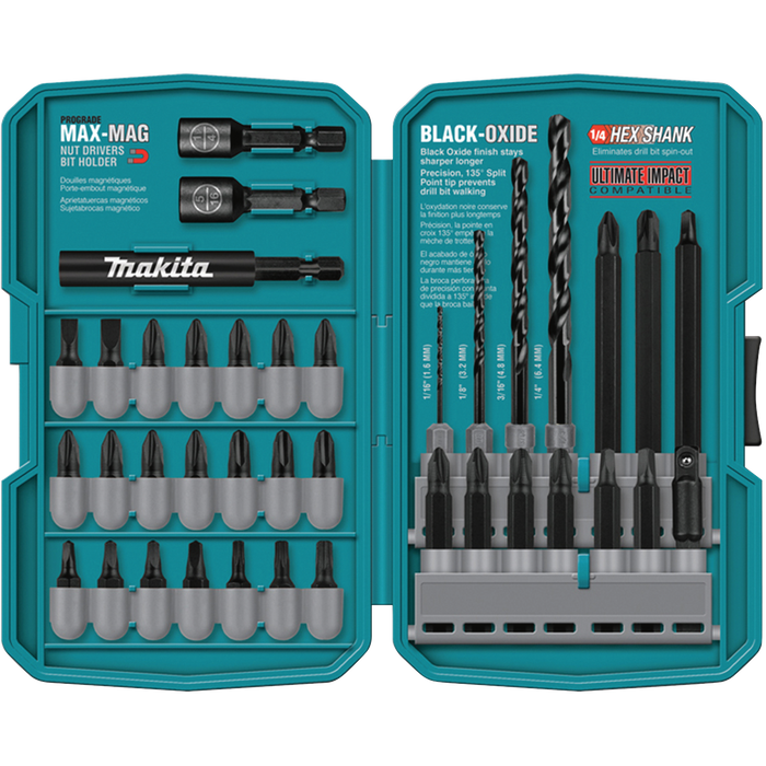 Impact Drill/Driver Bit Set, 38‑Pc.