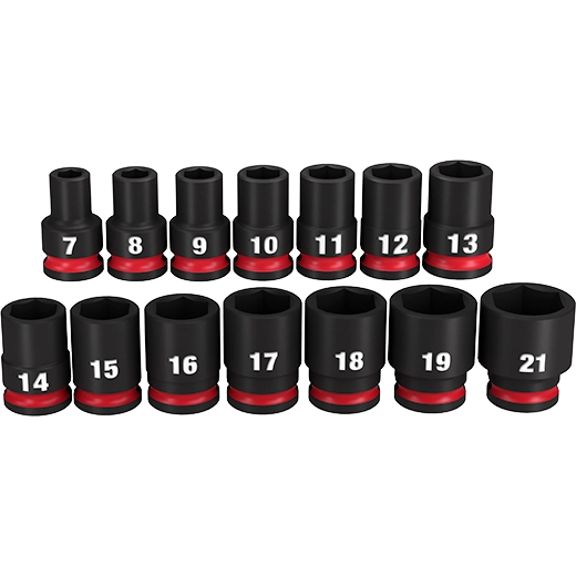 14PC SHOCKWAVE Impact Duty™ 3/8" Drive Metric Standard 6 Point Socket Set