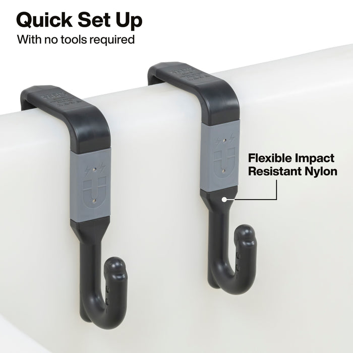 Magnetic Utility Bucket S-Hook, 2-Inch