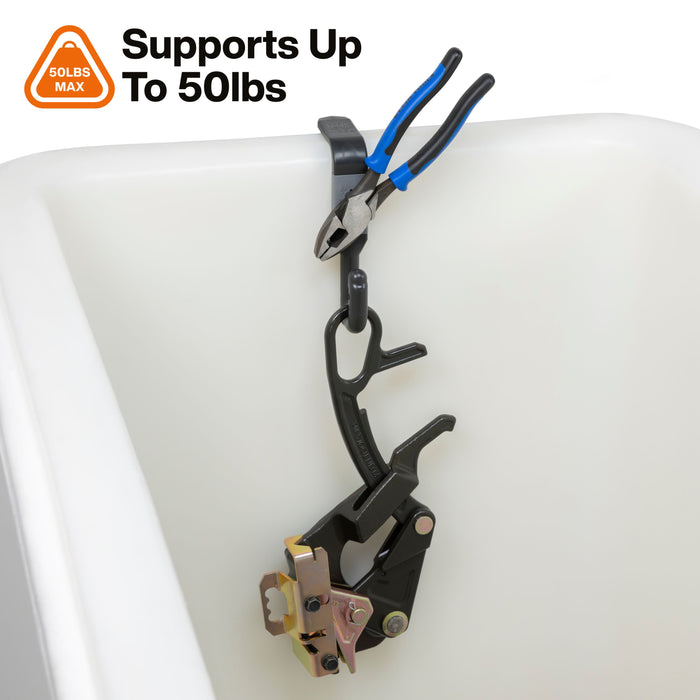 Magnetic Utility Bucket S-Hook, 2-Inch