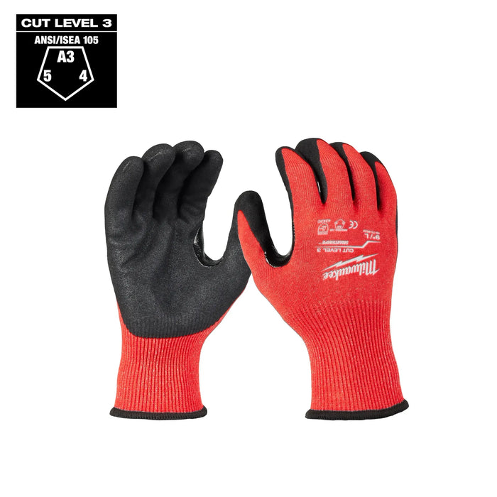 (1) Cut Level 3 Nitrile Dipped Gloves - L
