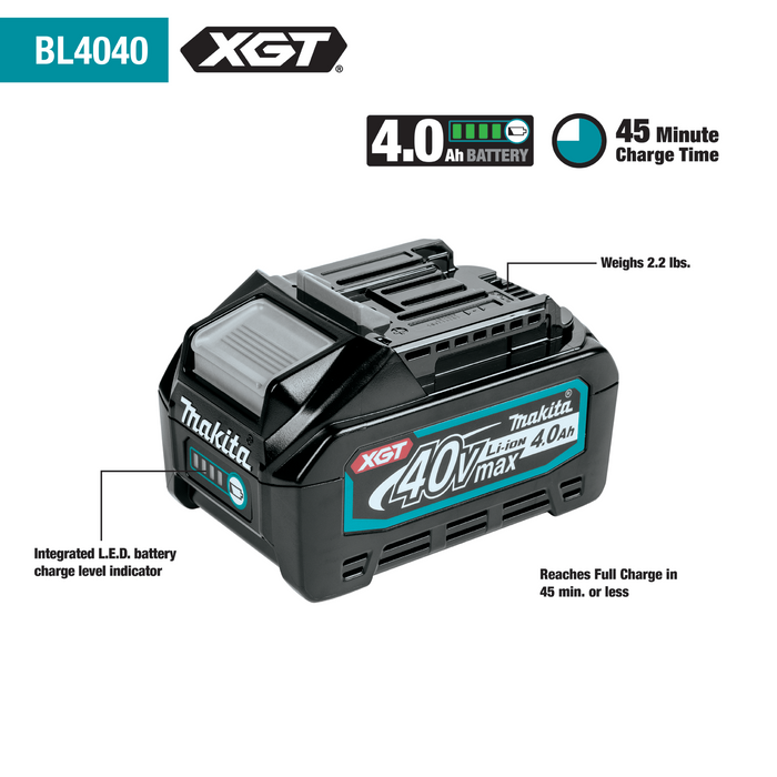 40V max XGT® Battery and Charger Starter Pack (4.0Ah)
