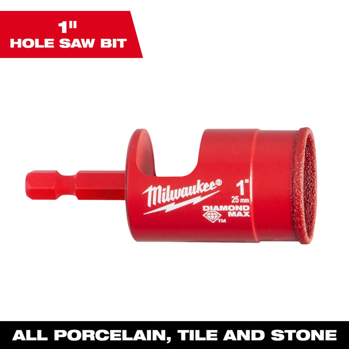 Milwaukee® 1" Diamond Max™ Hole Saw Bit