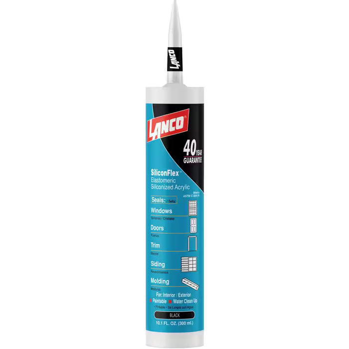 Lanco 10.1. oz. Black Acrylic Silicone Flex Sealant