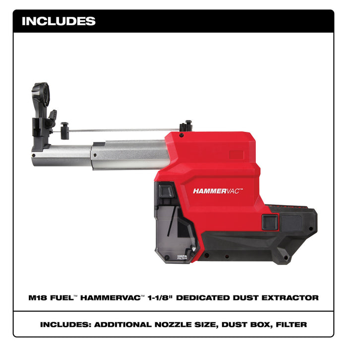 M18 FUEL™ HAMMERVAC™ 1-1/8" Dedicated Dust Extractor