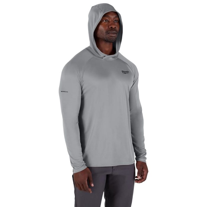 WORKSKIN™ Hooded Sun Shirt - L Gray