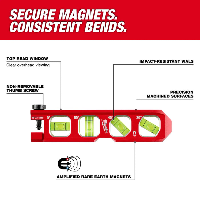 6.5” Pipe Lock Billet Torpedo Level
