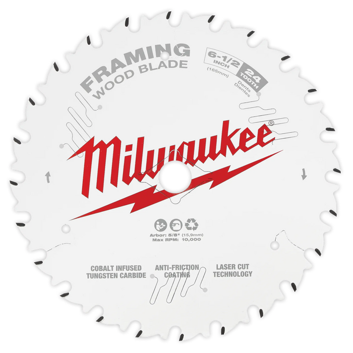 6-1/2” 24T Framing Circular Saw Blade