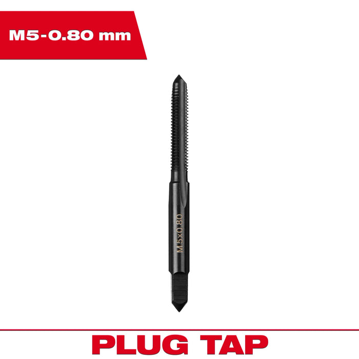 M5-0.80 mm Straight Flute Plug Tap