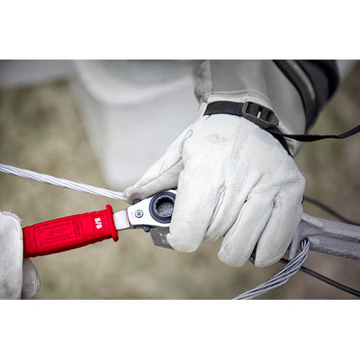Lineman’s 4-in-1 Insulated Ratcheting Box Wrench