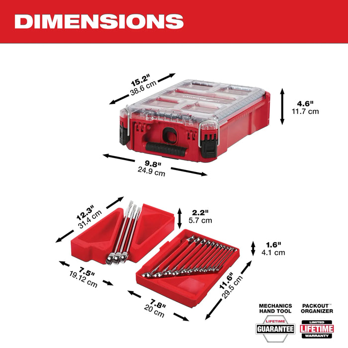 15pc SAE Combination Wrench Set with PACKOUT™ Compact Organizer