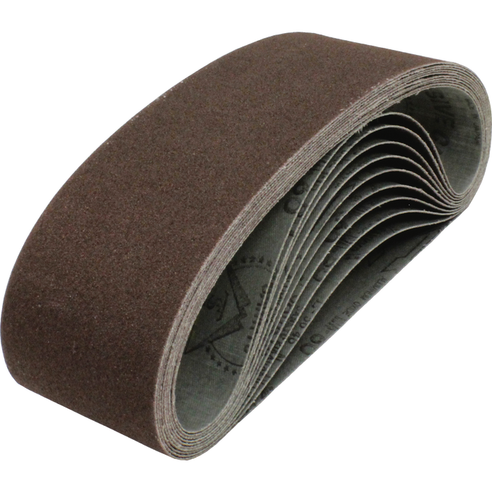 3" x 24" Abrasive Belt, 80 Grit, 10/pk