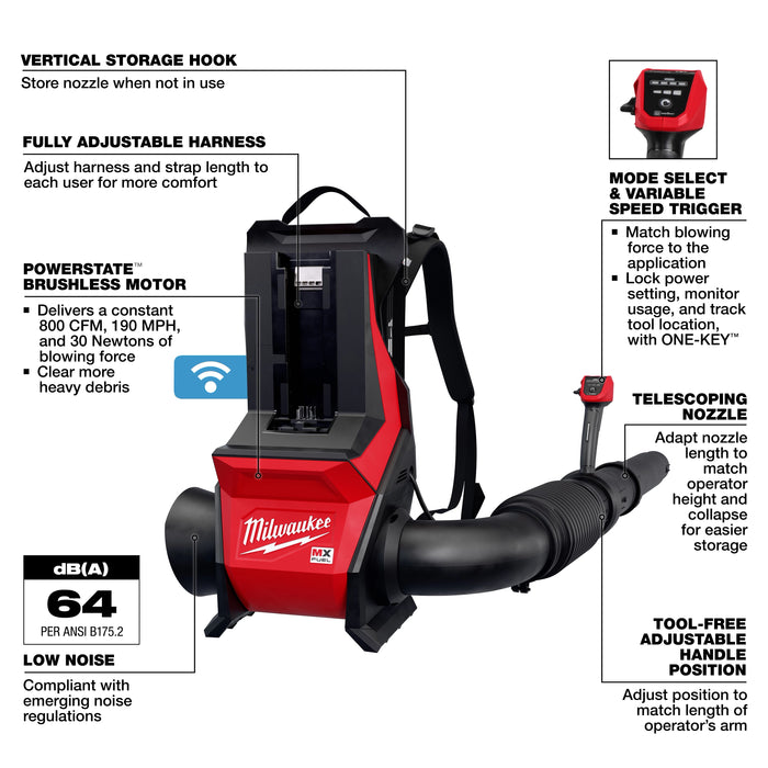 MX FUEL™ Backpack Blower
