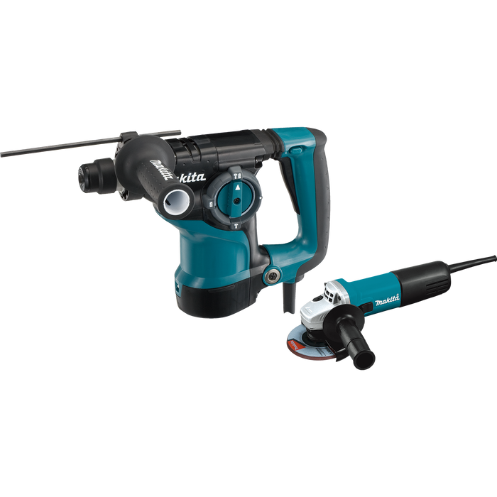 1‑1/8'' SDS‑PLUS Rotary Hammer and 4‑1/2" Angle Grinder