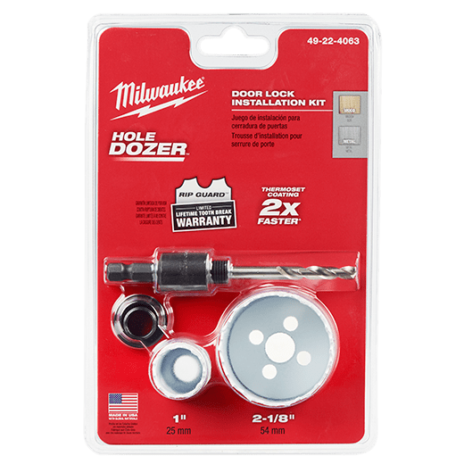 HOLE DOZER™ Door Lock Hole Saw Kit