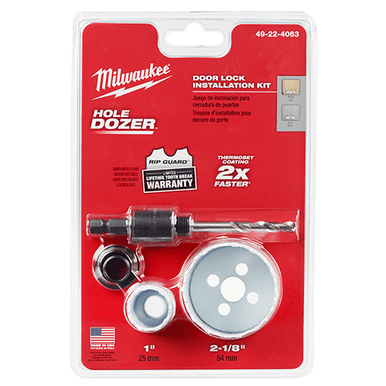 HOLE DOZER™ Door Lock Hole Saw Kit