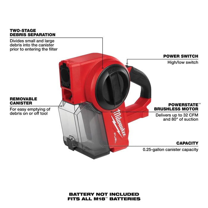 M18 FUEL Compact Vacuum