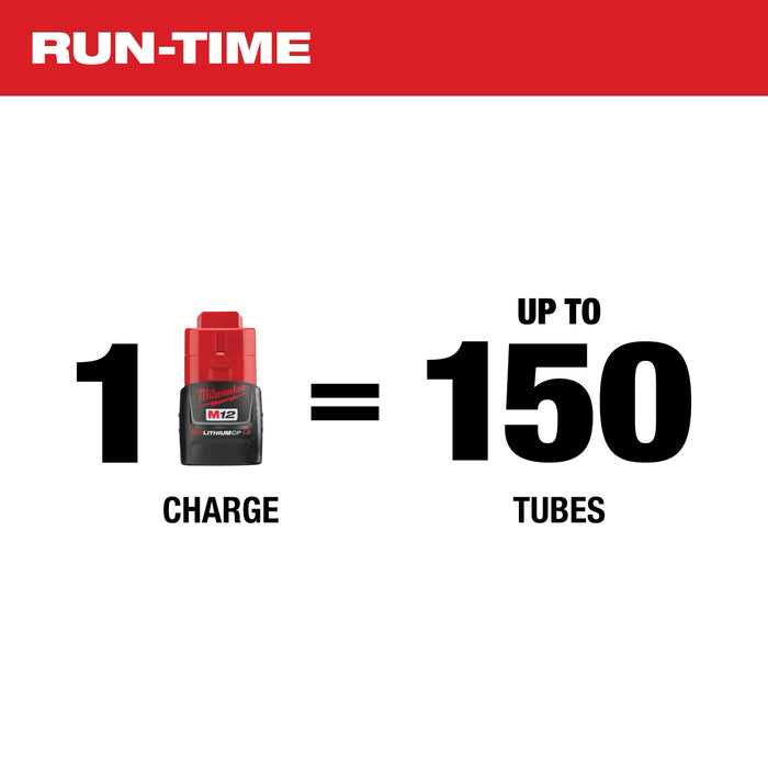 M12™ 10oz. Caulk and Adhesive Gun + M12™ REDLITHIUM™ HIGH OUTPUT™ CP2.5 Battery